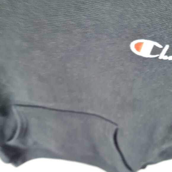 Champion Women Reverse Weave Fleece Pullover Black Hoodie - Picture 5 of 12